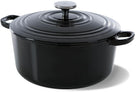BK Stegegryde Bourgogne Jet Black Gussejern ø 28 cm / 6.7 liter - emaljeret non-stick belægning