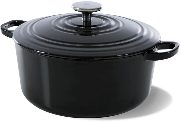 BK Stegegryde Bourgogne Jet Black Gussejern ø 28 cm / 6.7 liter - emaljeret non-stick belægning