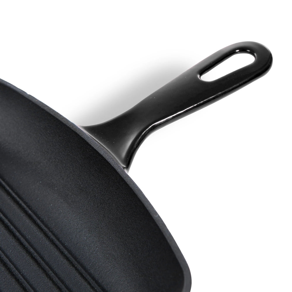 BK Grillpande Bourgogne Jet Black Gussejern 26 x 26 cm - emaljeret non-stick belægning