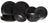 Studio Tavola Serviesset Black Tie 18-delig / 6 personer - 6 morgenmad/desserttallerkener, 6 dybe tallerkener og 6 middagstallerkener