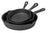 Blackwell Stegepandssæt Skillets Gussejern 3-Delt ø 16, 20 & 25 cm - egnet til alle varmekilder - uden non-stick belægning