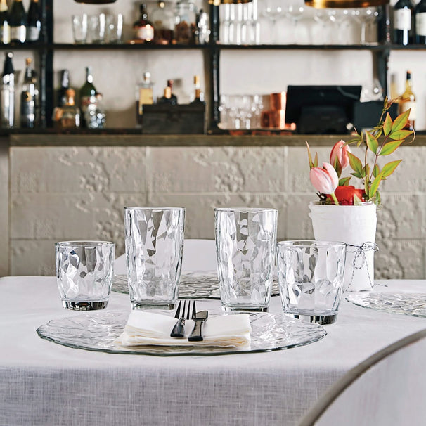 Bormioli Rocco Glazenset - Vandglas - Transparent - Diamond - 300 ml - 12 stk.