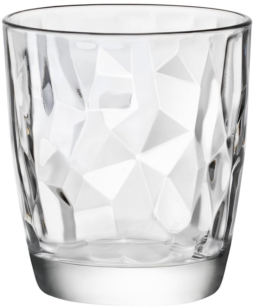 Bormioli Rocco Glazenset - Vandglas - Transparent - Diamond - 300 ml - 12 stk.