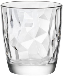 Bormioli Rocco Glazenset - Vandglas - Transparent - Diamond - 300 ml - 12 stk.