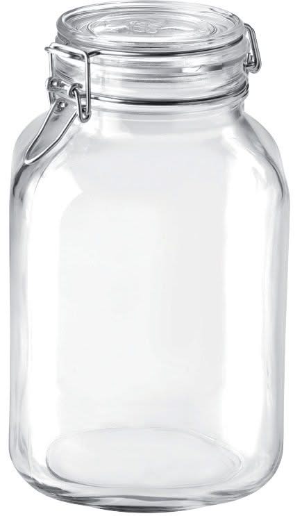 Bormioli Rocco Weckpot Fido Firkant - 14 x 14 cm / 3 Liter - 2 styk