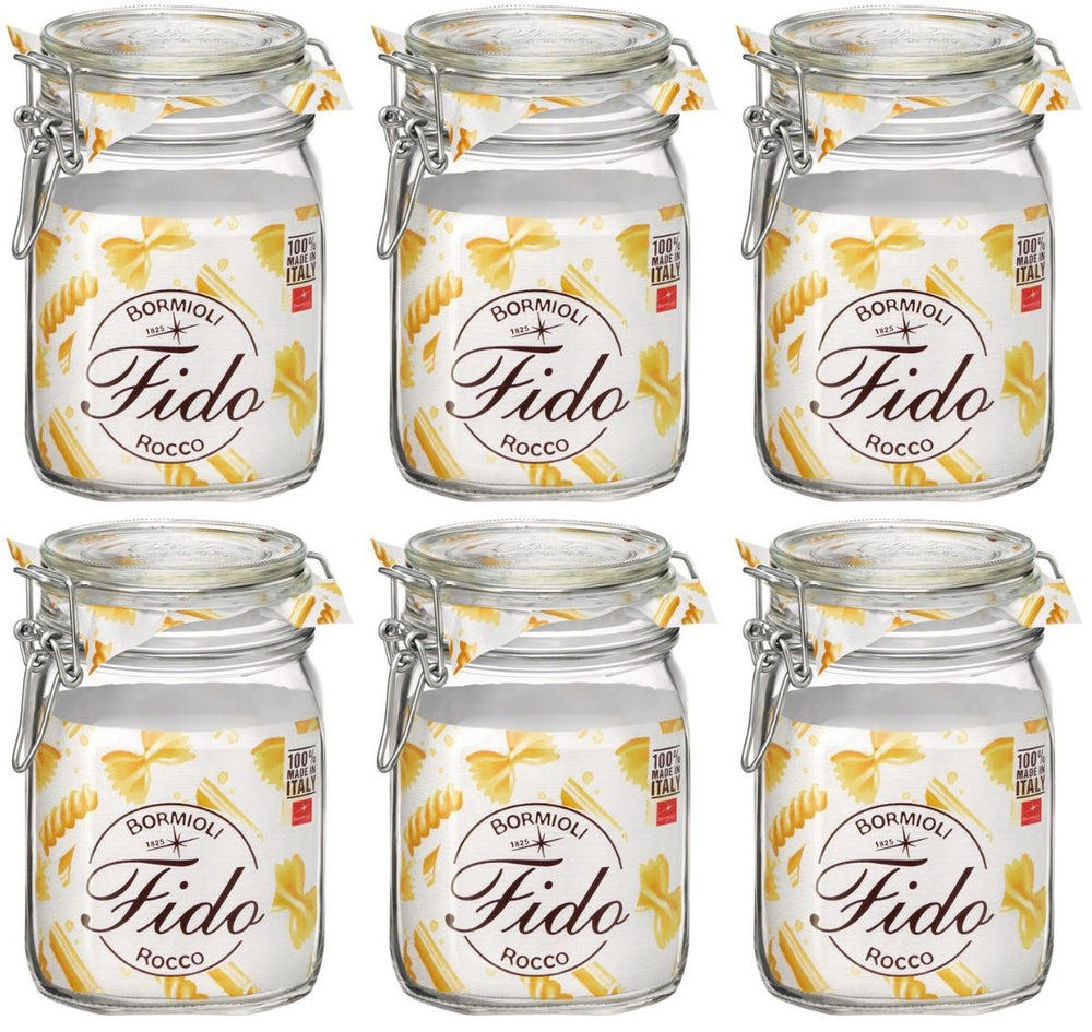 Bormioli Rocco Weckpotter Fido 11 x 11 cm / 1 liter - 6 styk