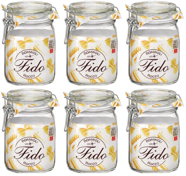 Bormioli Rocco Weckpotter Fido 11 x 11 cm / 1 liter - 6 styk