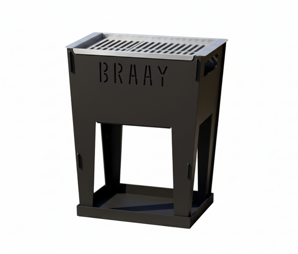 Design Sort Belagt Grill - Braay - Kulgrill - 30x40x50 cm