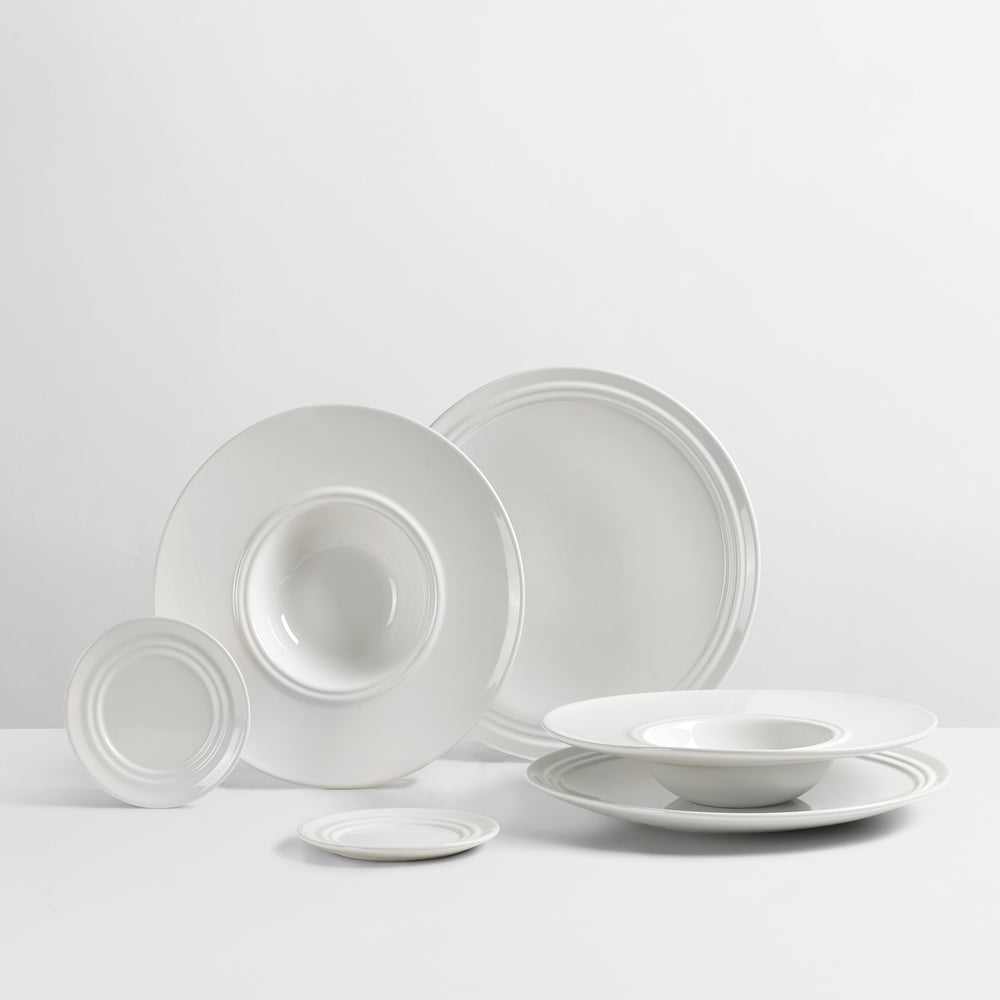 Broste Copenhagen Pastaset Stevns 6-delig / 2 personer - 2 dinerborden, 2 pastaborden og 2 små tallerkener