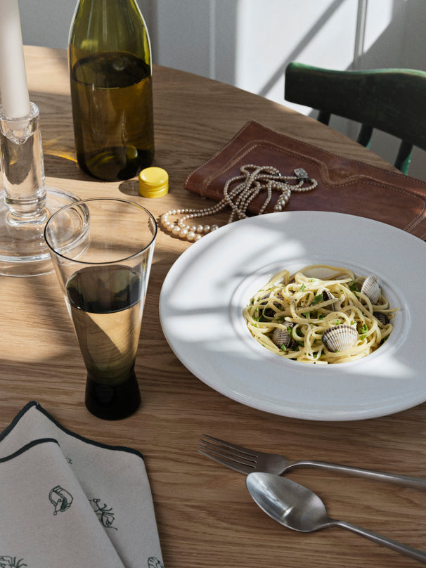 Broste Copenhagen Pastaset Stevns 6-delig / 2 personer - 2 dinerborden, 2 pastaborden og 2 små tallerkener