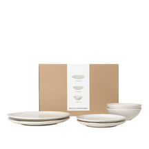 Broste Copenhagen Serviesset Nordic Vanilla 6-delig / 2 personer - 2 dinerborden, 2 ontbijtborden og 2 skåle