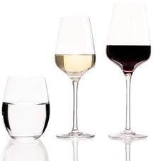 Chef & Sommelier Wijnglazenset Sublym (Røde vinglas & Hvide vinglas & Vandglas) - 18 dele sæt - 6 røde vinglas, 6 hvide vinglas og 6 vandglas