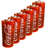 Coca Cola Glazen - Longdrinkglazen - Frisdrankglazen - Frozen - Rood 270 ml - 6 Stuks
