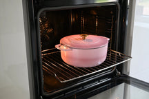 Combekk Braadpan met deksel Gietijzer Pink ø 28 cm / 5.3 Liter - sfeerbeeld 3