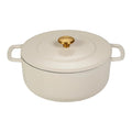 Combekk Braadpan met deksel Gietijzer Sand ø 24 cm / 3.8 Liter