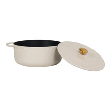 Combekk Braadpan met deksel Gietijzer Sand ø 24 cm / 3.8 Liter - open