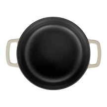 Combekk Braadpan met deksel Gietijzer Sand ø 24 cm / 3.8 Liter - binnenkant