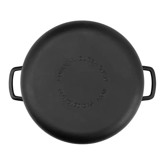 Combekk Braadpan met deksel Gietijzer Zwart ø 32 cm / 12 Liter - onderaanzicht