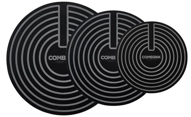 Combekk Silikone Induktionsbeskytter / Induktionsmåtte – ø 18 / 24 / 28 cm - 3 stk.