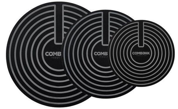 Combekk Silikone Induktionsbeskytter / Induktionsmåtte – ø 18 / 24 / 28 cm - 3 stk.