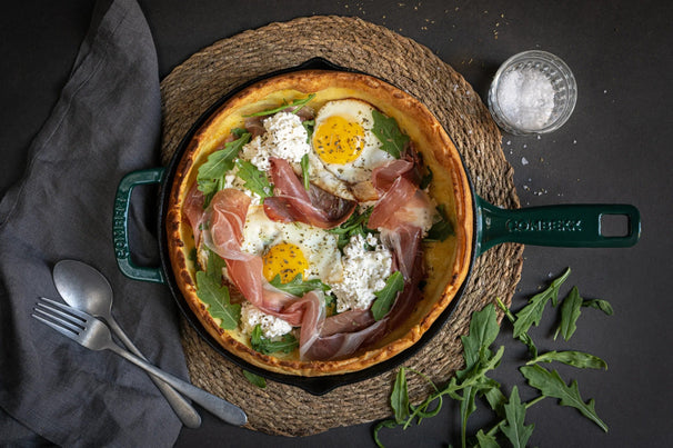 Combekk Stegepande Classic Støbejern Holly Green ø 26 cm - emaljeret non-stick belægning