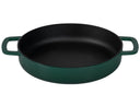 Combekk Stegepande med 2 håndtag Støbejern Holly Green ø 28 cm - emaljeret non-stick belægning