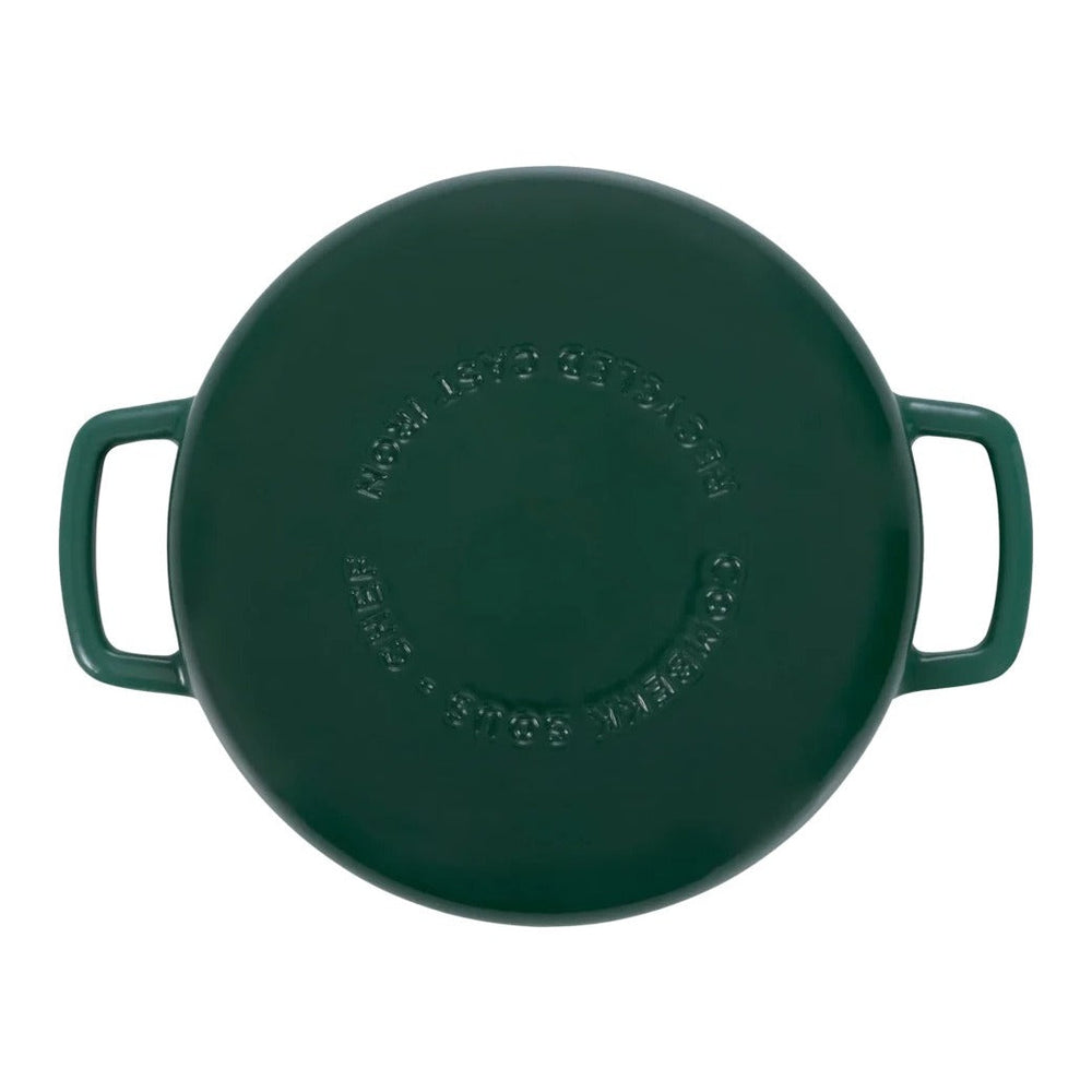 Combekk Koekenpan Skillet met 2 grepen Gietijzer Holly Green ø 28 cm - onderaanzicht