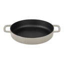 Combekk Stegepande med 2 håndtag Støbejern Sand ø 24 cm - emaljeret non-stick belægning