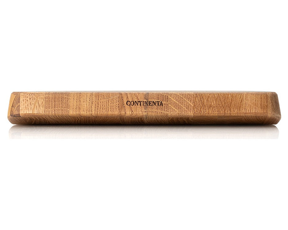 Continenta Houten Snijplank - Eiken Kopshout - 38 x 25 cm - zijaanzicht 2