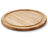 Continenta Houten Pizzaplank / Serveerplank met Sapgeul - Rubberhout - ø 30 cm