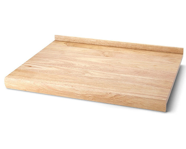 Continenta Træ Skærebræt med Saftkanal - Gummitræ - 62 x 46,5 cm