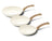 Cook & Pan Koekenpannenset Go Ivory Crème 3-delig - ø 20, 24 & 28 cm