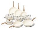 CP Pandesæt Go Ivory Crème 9-delt - keramisk non-stick belægning