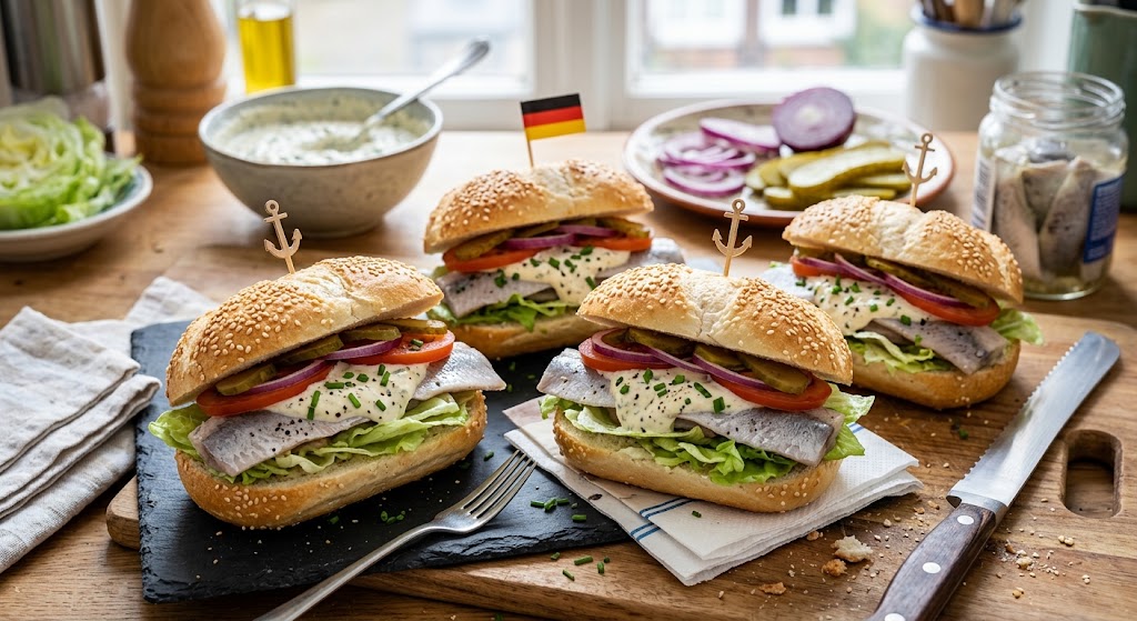 Den klassiske nordtyske fiskesandwich, bare hjemmelavet