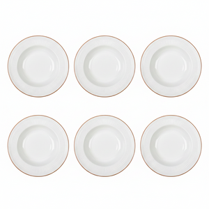 Cookinglife Dybe Tallerkener / Pastatallerkener Stratton ø 22 cm - 6 stk.