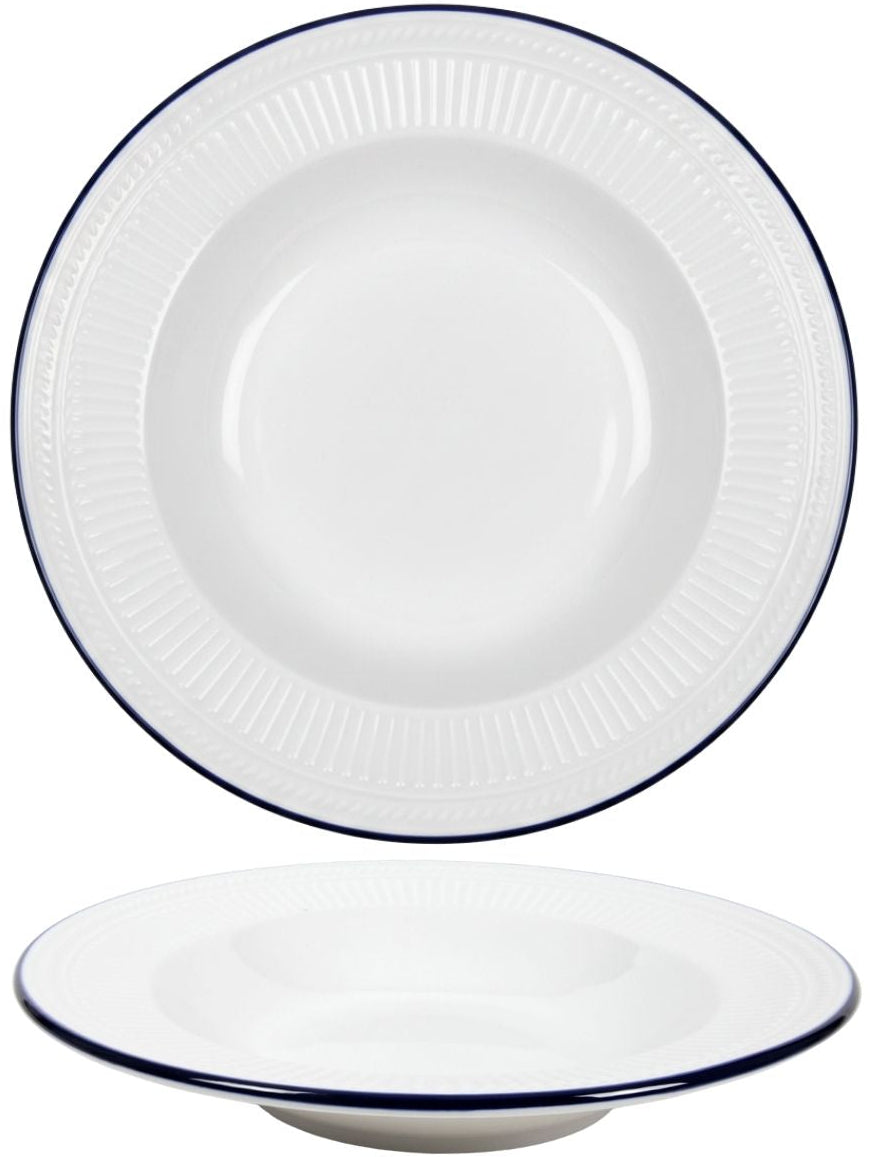 Cookinglife Dybe Tallerkener / Pastatallerkener Whitmore ø 22 cm - 6 stk.