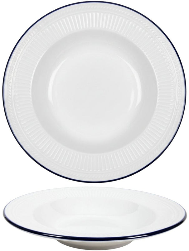Cookinglife Dybe Tallerkener / Pastatallerkener Whitmore ø 22 cm - 6 stk.