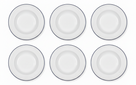 Cookinglife Dybe Tallerkener / Pastatallerkener Whitmore ø 22 cm - 6 stk.