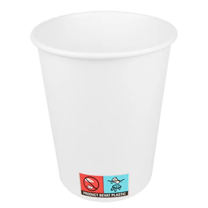 Cookinglife Kartonnen Koffiebekers 230 ml - Hvid - 50 stk.
