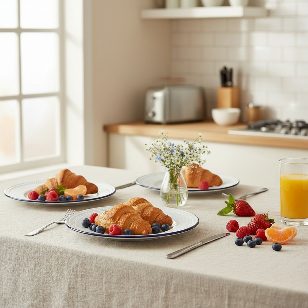 Cookinglife Morgenmadstallerkener / Desserttallerkener Whitmore ø 19 cm - 6 stk.