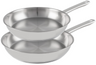 Cookinglife Stegepandssæt Superior Triply RVS 2-Delt ø 24 & 28 cm - egnet til alle varmekilder - uden non-stick belægning