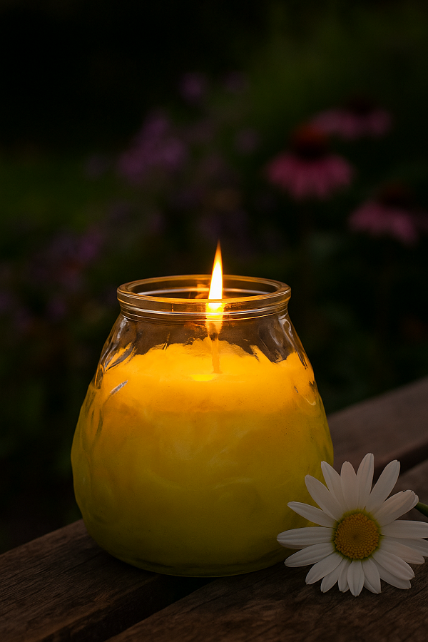 Cosy & Trendy Lowboy Kaarsen - Buitenkaarsen - Citronella Kaarsen ø 10 cm - 6 stuks
