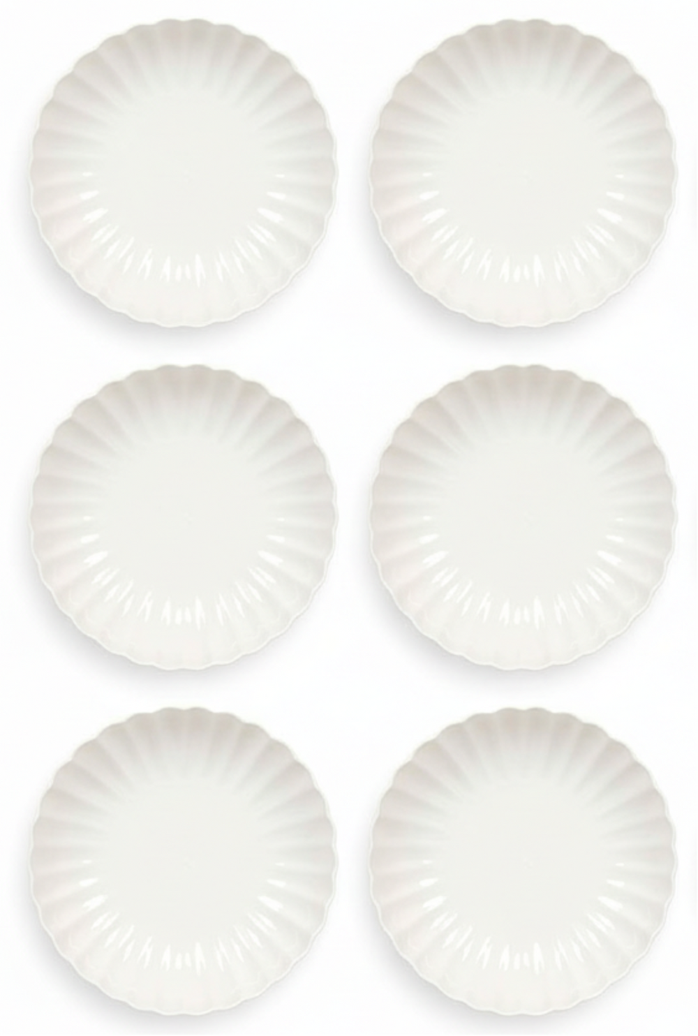 Cookinglife Dybe Tallerkener / Pastatallerkener Cardida Off White ø 20 cm - 6 Styk