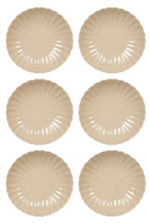 Cookinglife Dybe Tallerkener / Pastatallerkener Cardida Beige ø 20 cm - 6 Styk