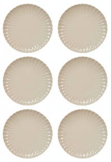 Cookinglife Dinerborden Cardida Beige ø 26 cm - 6 Stykker