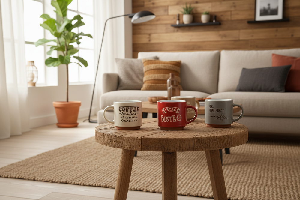 Cookinglife Koffiemokken Koffiekopjes - Koffietid - 260 ml - 6 Styk