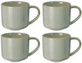 Cookinglife Koffiemokken Serene Green 330 ml - Stentøj - 4 stk.