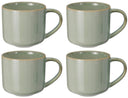 Cookinglife Koffiemokken Serene Green 330 ml - Stentøj - 4 stk.