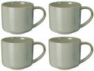 Cookinglife Koffiemokken Serene Green 330 ml - Stentøj - 4 stk.