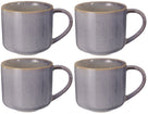 Cookinglife Koffiemokken Serene Blue 330 ml - Aardewerk - 4 stuks